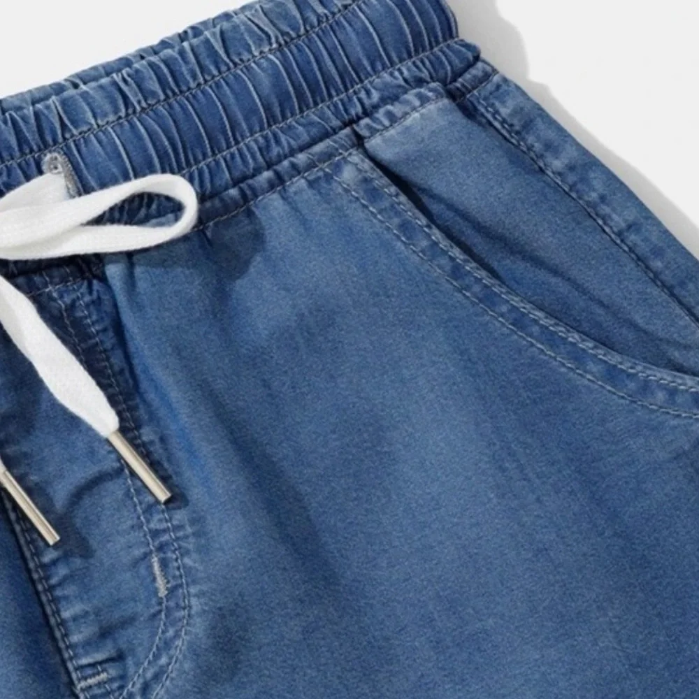 Emory Rose Tencel Denim Blue Shorts NWT - Picture 4 of 10